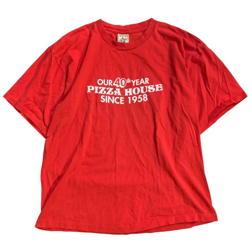 Vintage 1998 Alore Pizza House Springfield MO 40th Anniversary Red‎ T-Shirt XL